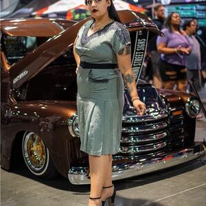 1940s Beaded Wiggle Dress